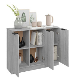 Buffet Sonoma gris 90,5x30x70 cm Bois d'ingénierie