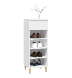 Armoire à chaussures Blanc 40x36x105 cm Bois d'ingénierie