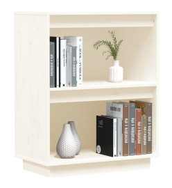 Armoire console Blanc 60x34x75 cm Bois de pin solide