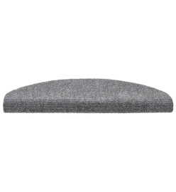 Tapis autoadhésifs de marches 10 pcs Gris clair 65x21x4 cm