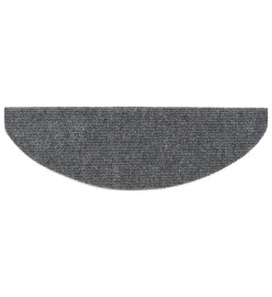 Tapis autoadhésifs de marches 10 pcs Gris clair 65x21x4 cm