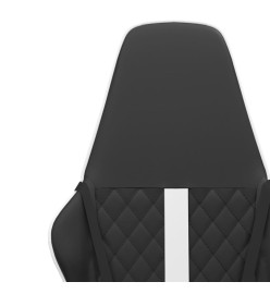 Chaise de jeu Noir et blanc Similicuir
