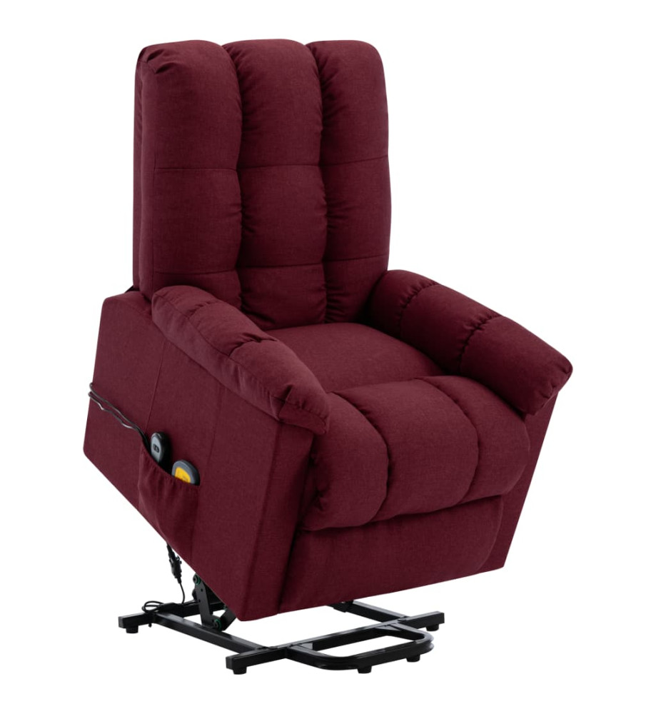 Fauteuil de massage Rouge bordeaux Tissu