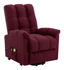 Fauteuil de massage Rouge bordeaux Tissu