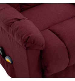 Fauteuil de massage Rouge bordeaux Tissu