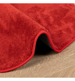 Tapis OVIEDO à poils courts rouge Ø 160 cm