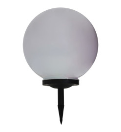 Lampe LED solaire d'extérieur sphérique 40 cm RVB