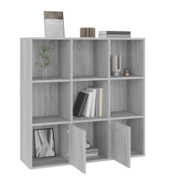 Armoire à livres Sonoma gris 98x30x98 cm