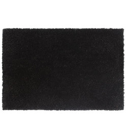 Tapis de porte 2 pcs noir 40x60 cm fibre de coco touffeté