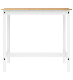 Ensemble de bar 3 pcs Blanc Bois de pin massif