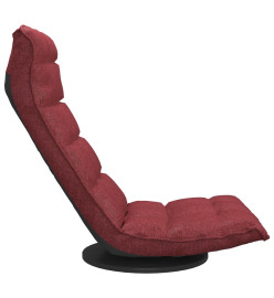 Chaise de sol pivotante Rouge bordeaux Tissu