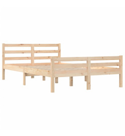 Cadre de lit Bois massif 150x200 cm Très grand