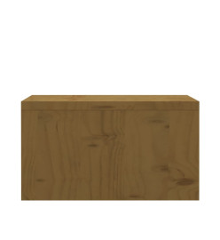 Support de moniteur Marron miel 50x27x15 cm Bois de pin solide