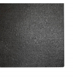 Tapis de porte noir 100x200 cm fibre de coco touffeté