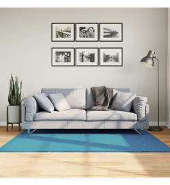 Tapis OVIEDO à poils courts turquoise 120x170 cm