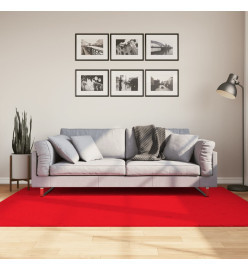 Tapis OVIEDO à poils courts rouge 140x200 cm