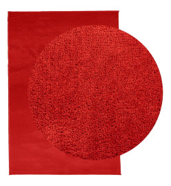 Tapis OVIEDO à poils courts rouge 140x200 cm