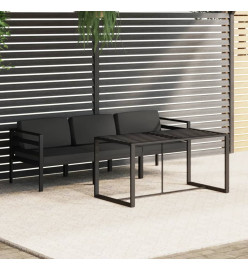 Salon de jardin 4 pcs avec coussins Aluminium Anthracite