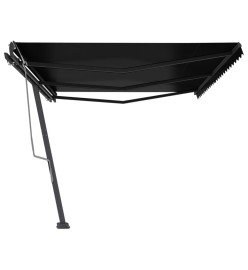 Auvent manuel rétractable sur pied 600x300 cm Anthracite