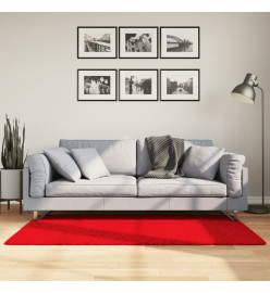 Tapis OVIEDO à poils courts rouge 80x150 cm