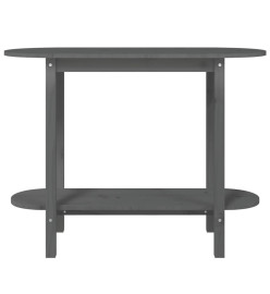 Table console Gris 110x40x80 cm Bois massif de pin