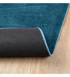 Tapis OVIEDO à poils courts turquoise 80x150 cm