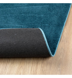 Tapis OVIEDO à poils courts turquoise 200x280 cm