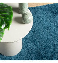 Tapis OVIEDO à poils courts turquoise 200x280 cm