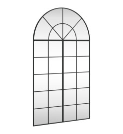 Miroir mural noir 80x140 cm arche fer