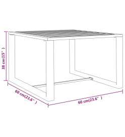 Salon de jardin 8 pcs avec coussins Aluminium Anthracite