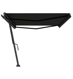 Auvent manuel rétractable sur pied 500x350 cm Anthracite