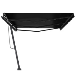 Auvent manuel rétractable sur pied 600x350 cm Anthracite