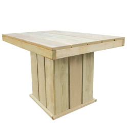 Table de jardin 110x75x74 cm Bois de pin imprégné