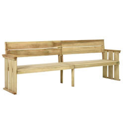 Banc de jardin 233 cm Bois de pin imprégné