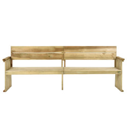 Banc de jardin 233 cm Bois de pin imprégné