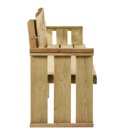 Banc de jardin 233 cm Bois de pin imprégné