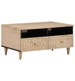 Table basse 80x54x40 cm bois de manguier massif