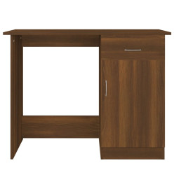 Bureau Chêne marron 100x50x76 cm Bois d'ingénierie