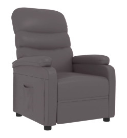 Fauteuil inclinable Gris Similicuir