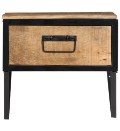 Table de chevet 40x35x40 cm bois de manguier massif