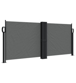 Auvent latéral rétractable anthracite 100x600 cm