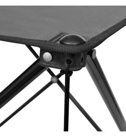 Table de camping pliante grise