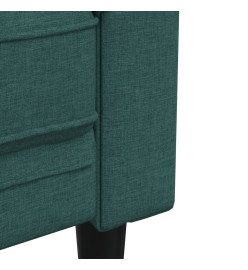 Ensemble de canapés 2 pcs vert foncé tissu