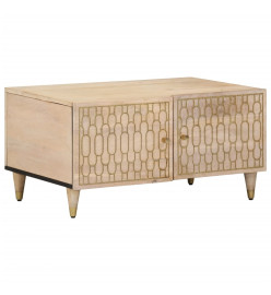 Table basse 80x50x40 cm bois de manguier massif