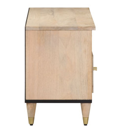 Meuble TV 100x33x46 cm bois massif de manguier