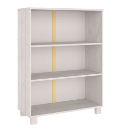 Bibliothèque HAMAR Blanc 85x35x112 cm Bois de pin massif