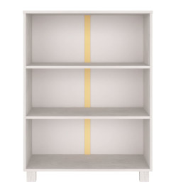 Bibliothèque HAMAR Blanc 85x35x112 cm Bois de pin massif