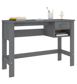 Bureau HAMAR Gris foncé 110x40x75 cm Bois massif de pin