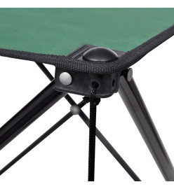 Table de camping pliante vert foncé