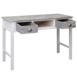 Bureau Gris 110x45x76 cm Bois